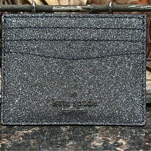 Kate Spade Lola Glitter Slim Card Holder in
Dusk Navy! NWOT!